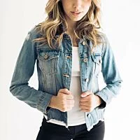 Distressed Denim Jacket 