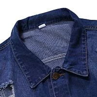 Distressed Denim Vest