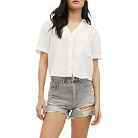 Grey Distressed Shorts
