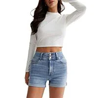 High Waist Denim Shorts