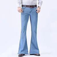 Low Rise Flared Leg Jeans