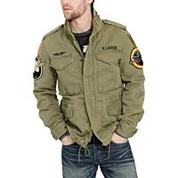 Military Style Denim Jacket