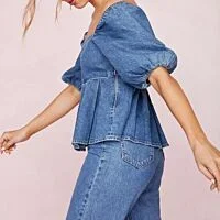 Off-Shoulder Peplum Top