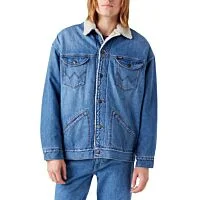 Oversized Sherpa Denim Jacket