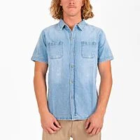 Short Sleeves Denim Shirt