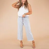 Short Wide Leg Jeans