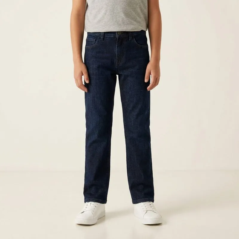 Kids' Regular Jeans worn on a model