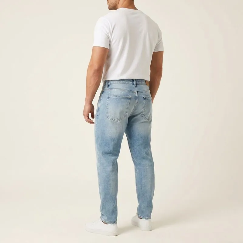 Jeans for Athletic Thighs: Athletic Taper jeans worn on a model