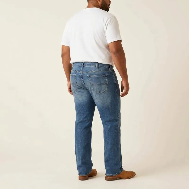 Big & Tall Jeans: Bootcut jeans worn on a model
