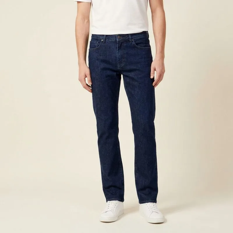 Tall Men's Jeans: Straight jeans worn on a model