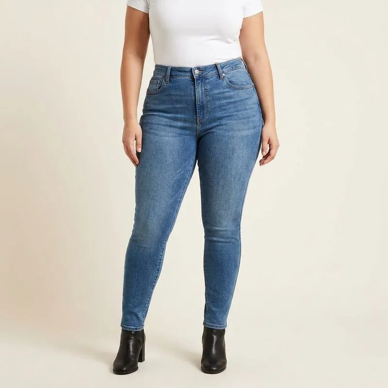Women's Skinny Jeans worn on a model