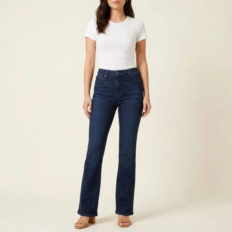Women's Flare Jeans worn on a model