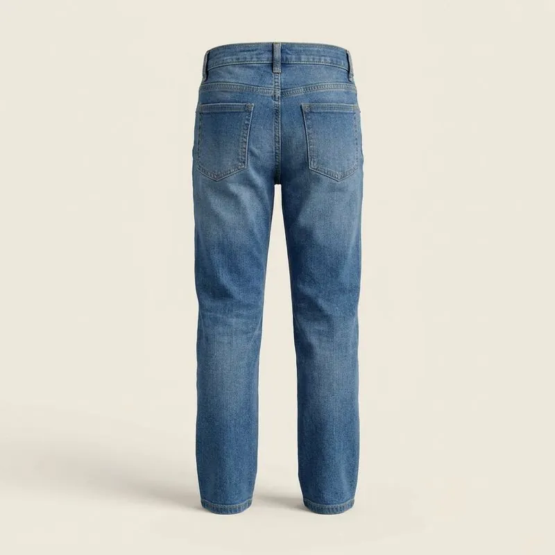 Back view of children's regular-fit jeans showing seat and pockets