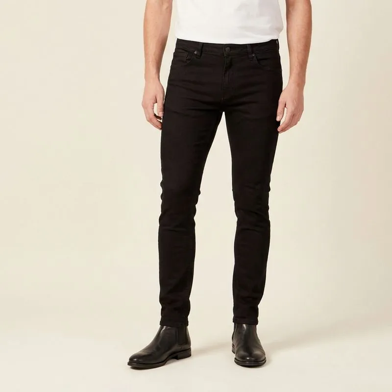 The Skinny – Men's Custom Jeans in black, worn on a model