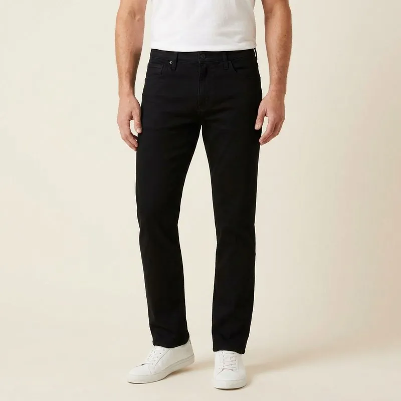 The Straight – Men's Custom Jeans in black, worn on a model
