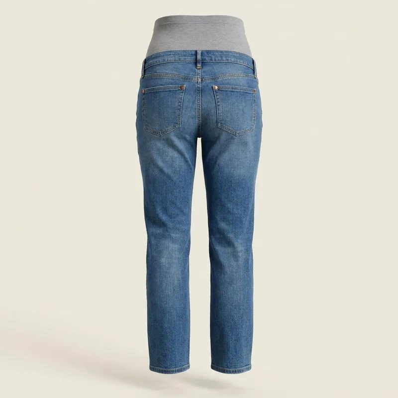 Maternity jeans, back view