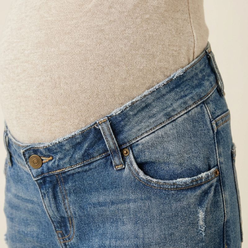 Maternity jeans, close-up