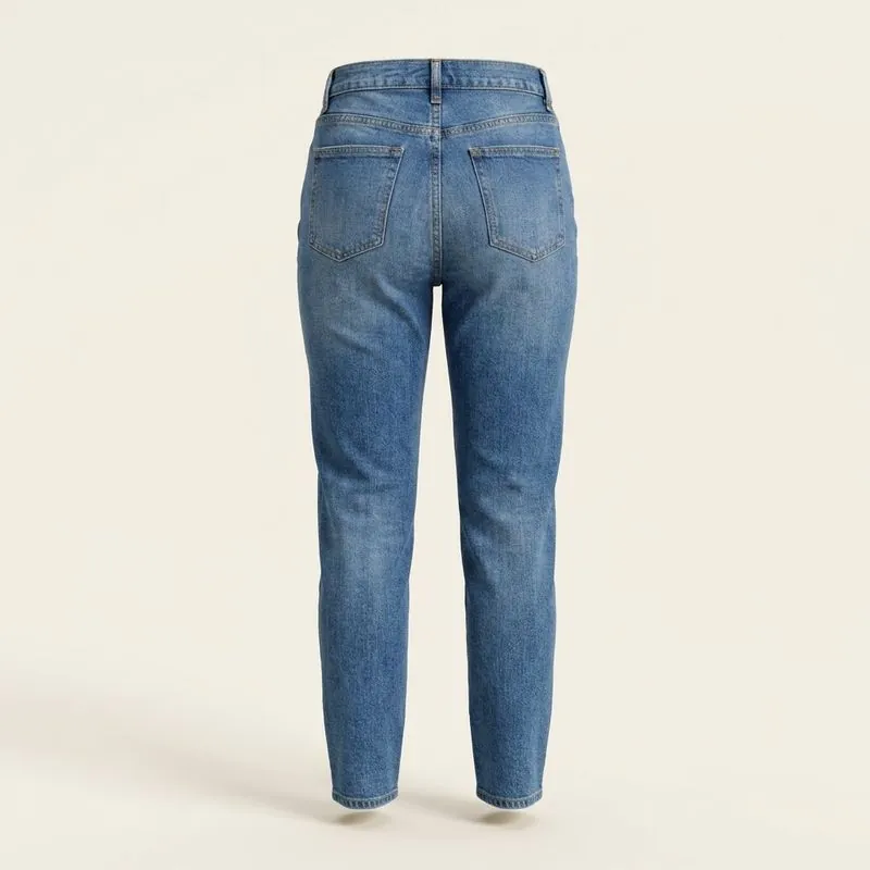 Mom jeans, back view