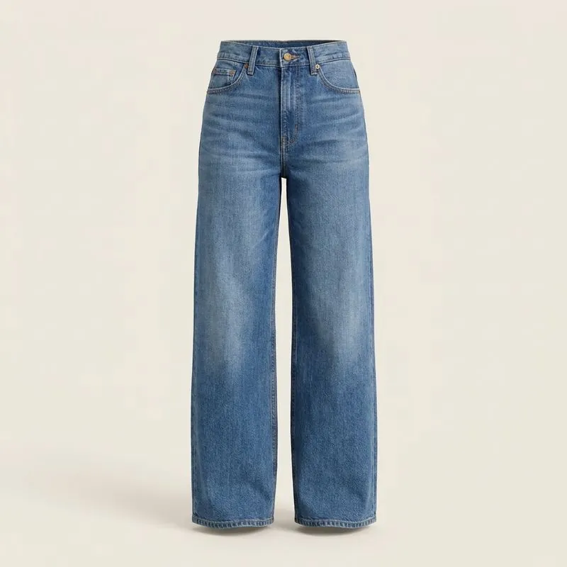 Women's Wide Leg Jeans, front